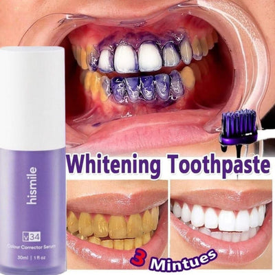 hismile™ V34 Whitening Toothpaste | 2-Minute Transformation