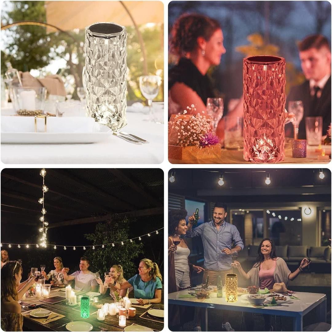 Crystal LED Touch Lamp – Color Changing Mood Light