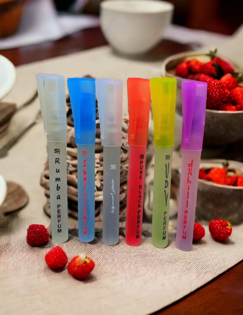 Unisex Pocket Perfume Pack of 6